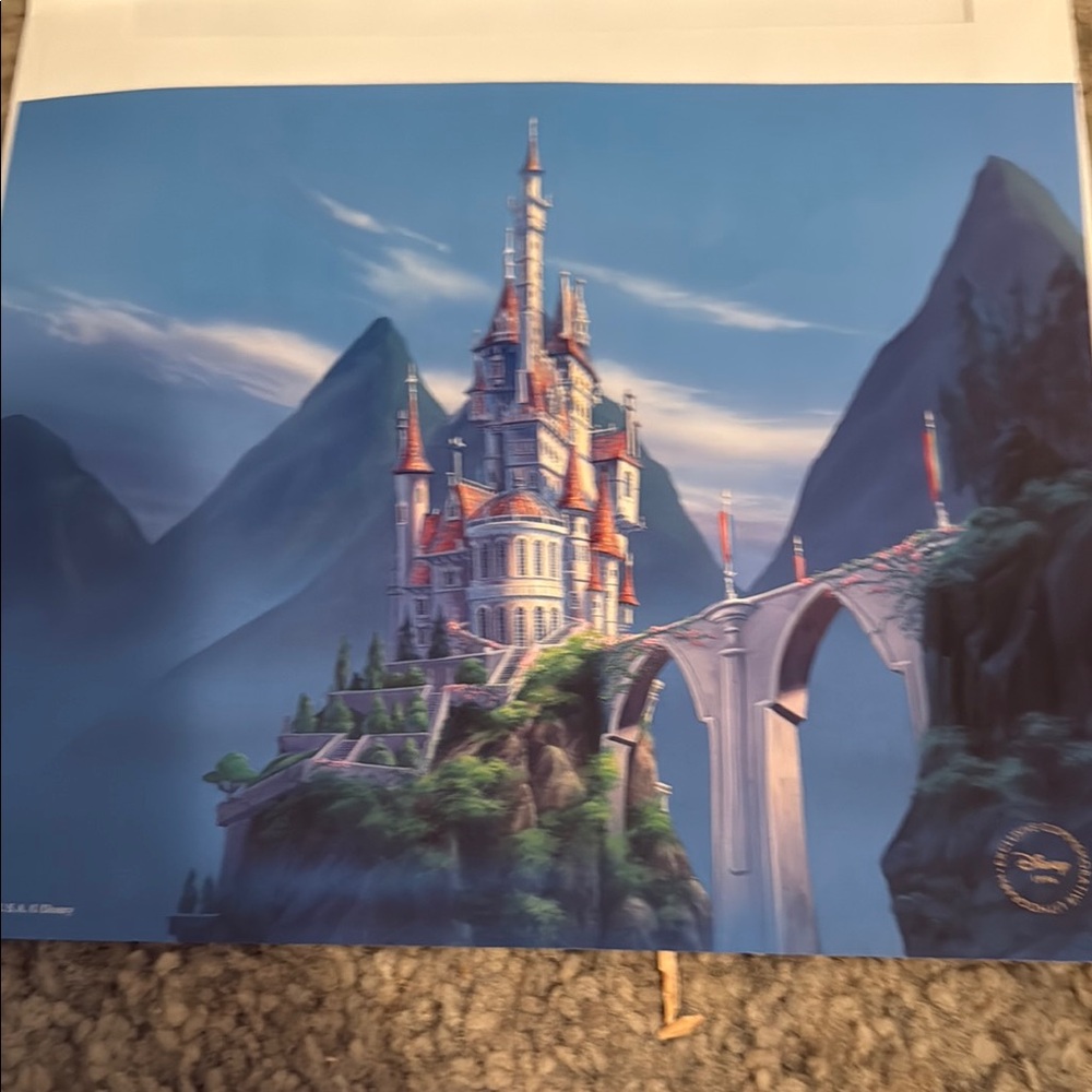 Disney Enchanted Castle with Blue and Red Accents
